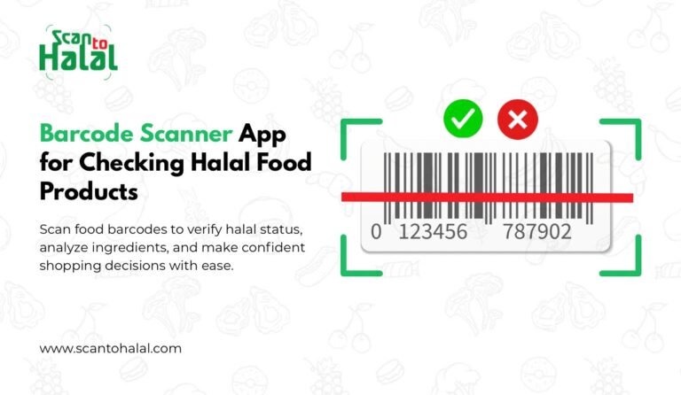 Barcode Scanner App for Checking Halal Food Products