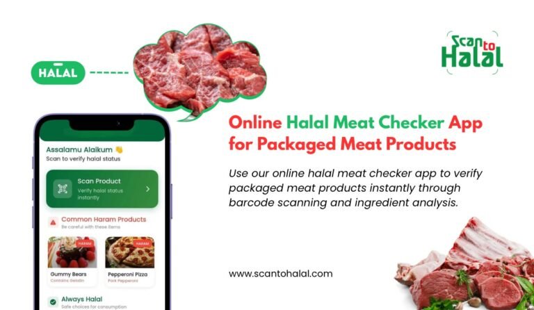 Online Halal Meat Checker App for Packaged Meat Products